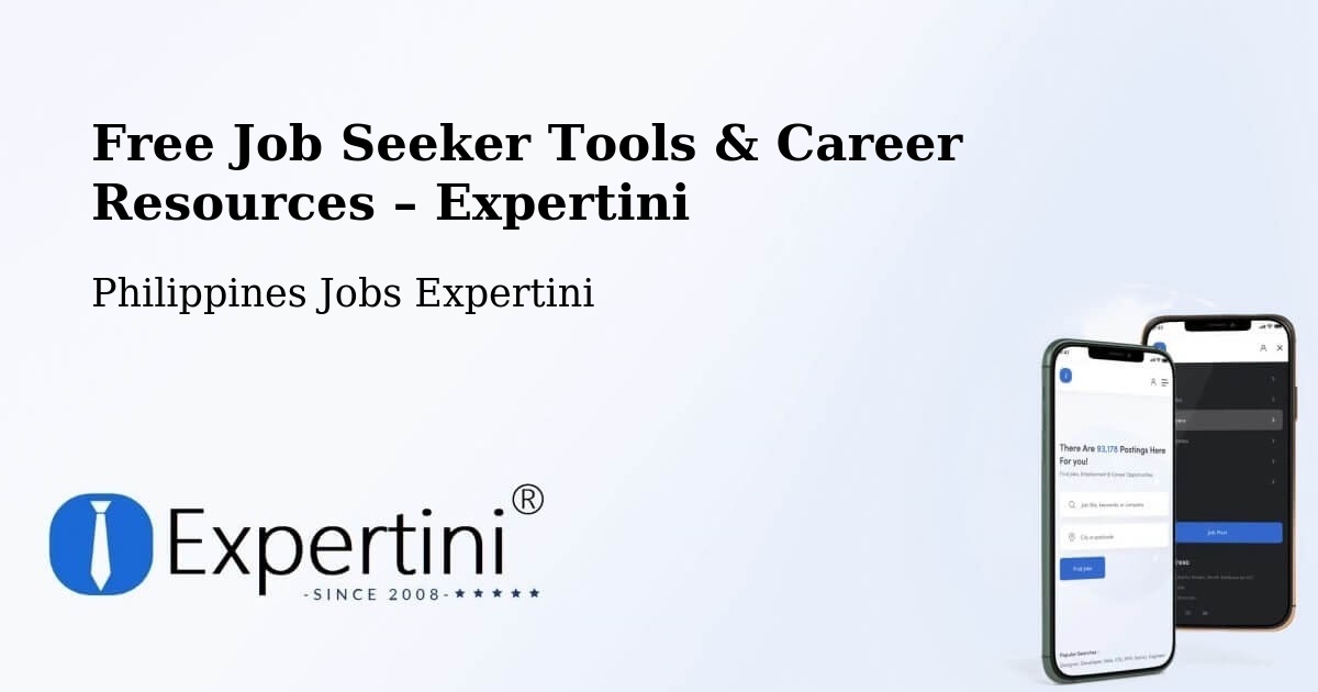 Free Job Seeker Tools & Career Resources – Valenzuela - Valenzuela, Philippines Jobs Expertini